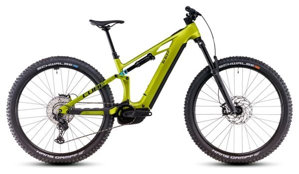 Cube Stereo Hybrid One44 HPC Race 800 Electric Full Suspension MTB 800 Wh 29” Flash Lime Green 2025
